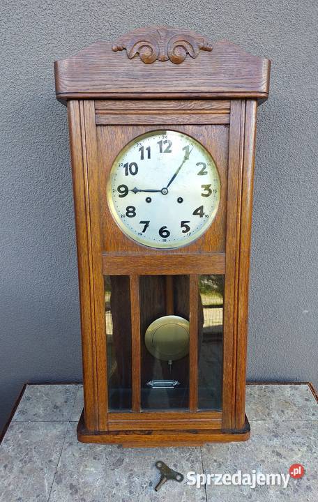 243 Stary zegar ścienny Junghans 1929r Antyki Tczew