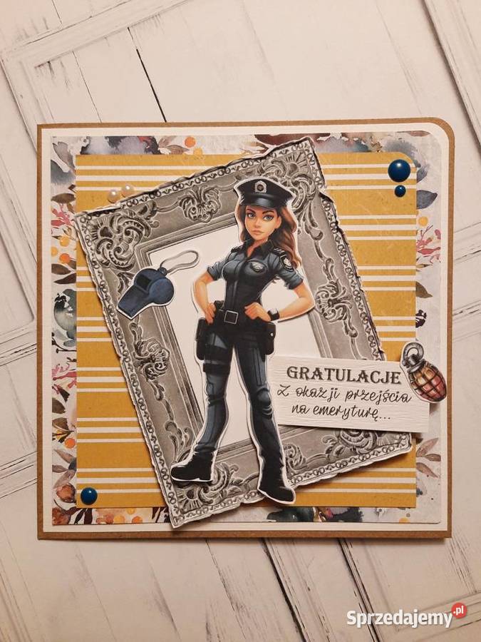 Kartka Policjantki i Policjanta personalizowana Pogonów