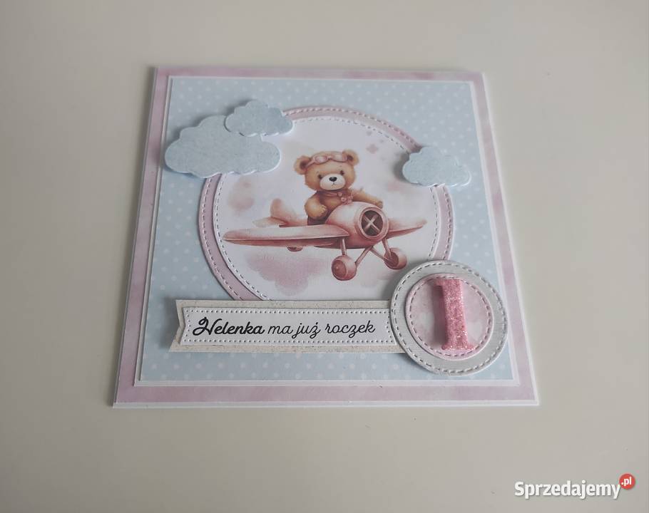 Kartka ręcznie robiona personalizowana urodziny Łódź