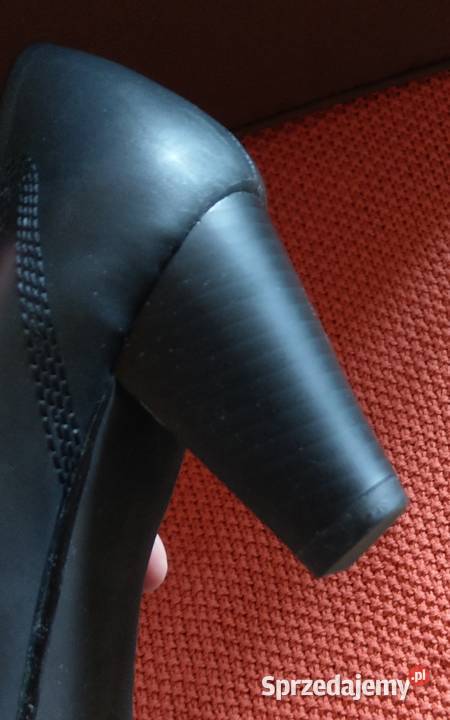 Czółenka botki czarne obcas wkładka 25 rozmiar inna Warszawa