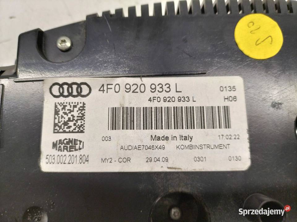 LICZNIK MAN EU 4F0920933L 20 TDI 136 Audi A6 III sprzedam