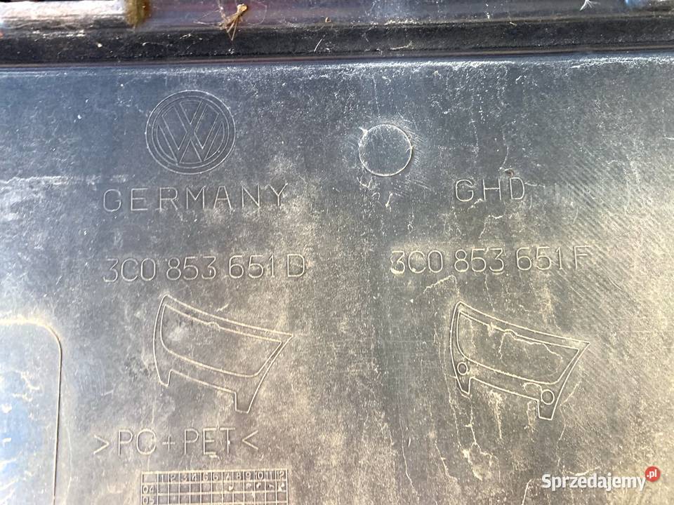 ATRAPA GRILL VW PASSAT B6 0511 3C0853651D Kombi