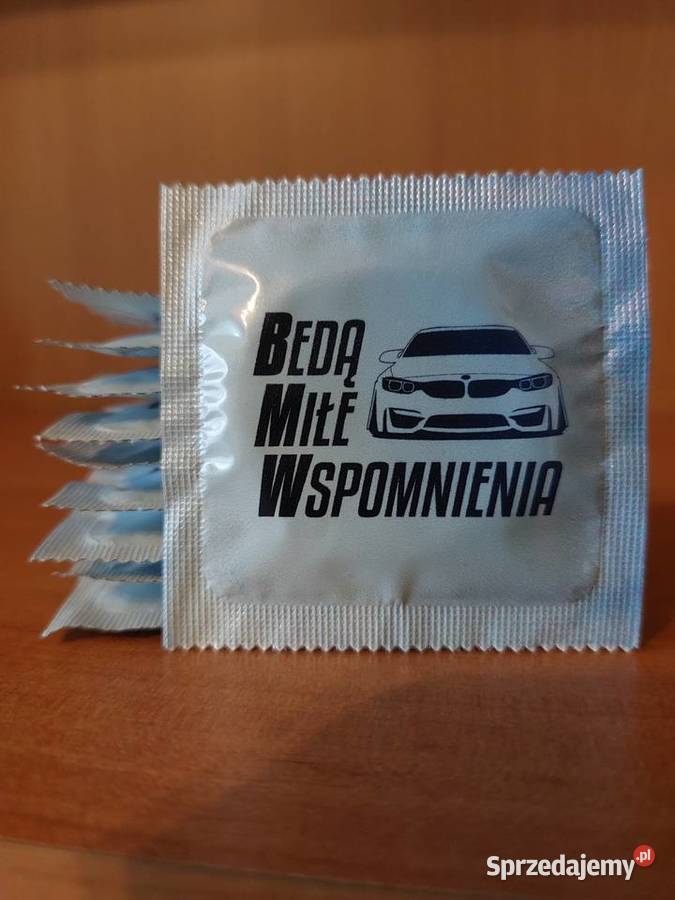 Prezerwatywy BMW Będą Miłe Wspomnienia nadruk Gliwice