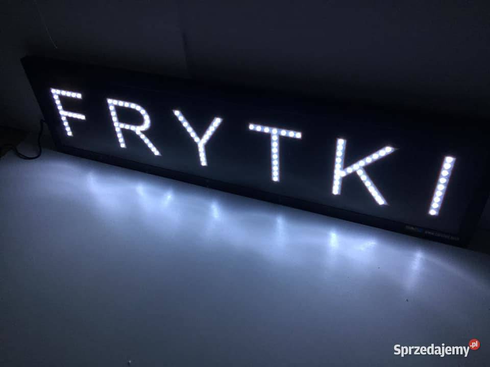 Reklama diodowa FRYTKI 100 x 25 zewnętrzna nowa sprzedam