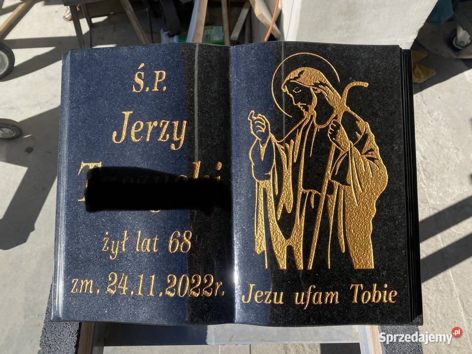 PROMOCJA Książka granitowa nagrobna litery Jaworzyna Śląska