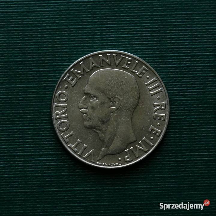 WŁOCHY 1 lir 1940r Niemagnetyczna Gliwice