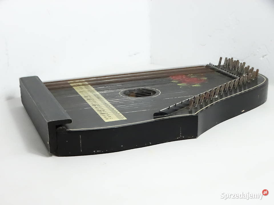 Stara cytra gitarowa GitarrZither nuty pudełko Biłgoraj