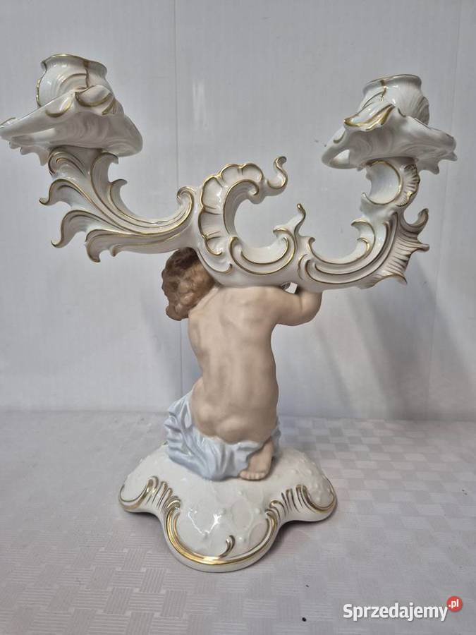 Porcelanowy świecznik Świeczniki Rawa Mazowiecka