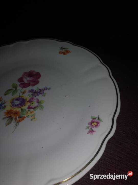 Patera sygnowana z różą Gdańsk