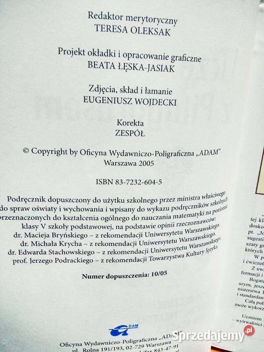 Liczę z Pitagorasem podręcznik matematyka Warszawa