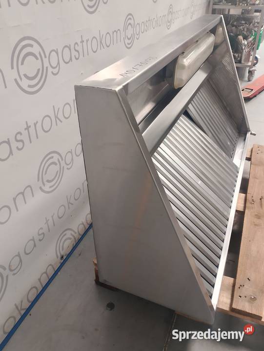 Okap przyścienny skośny z łapaczami 140x70x40 Wrocław