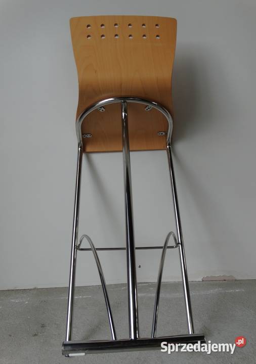 Krzesła hokery sklejka profilowana metal nikiel Nowy Sącz