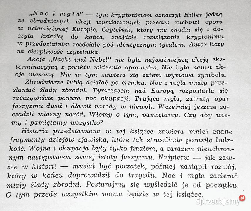 Noc i mgła Niemcy w okresie hitlerowskim Pozostałe lubelskie Chełm sprzedam