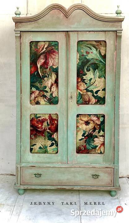Szafa vintage dwudrzwiowe prowansalska shabby Dom i Ogród Przeworsk sprzedam
