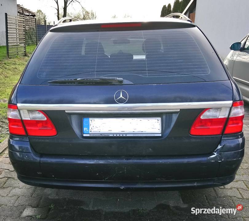Mercedes E klasa kombi W211 granatowy nieuszkodzony Klasa E wielkopolskie Leszno