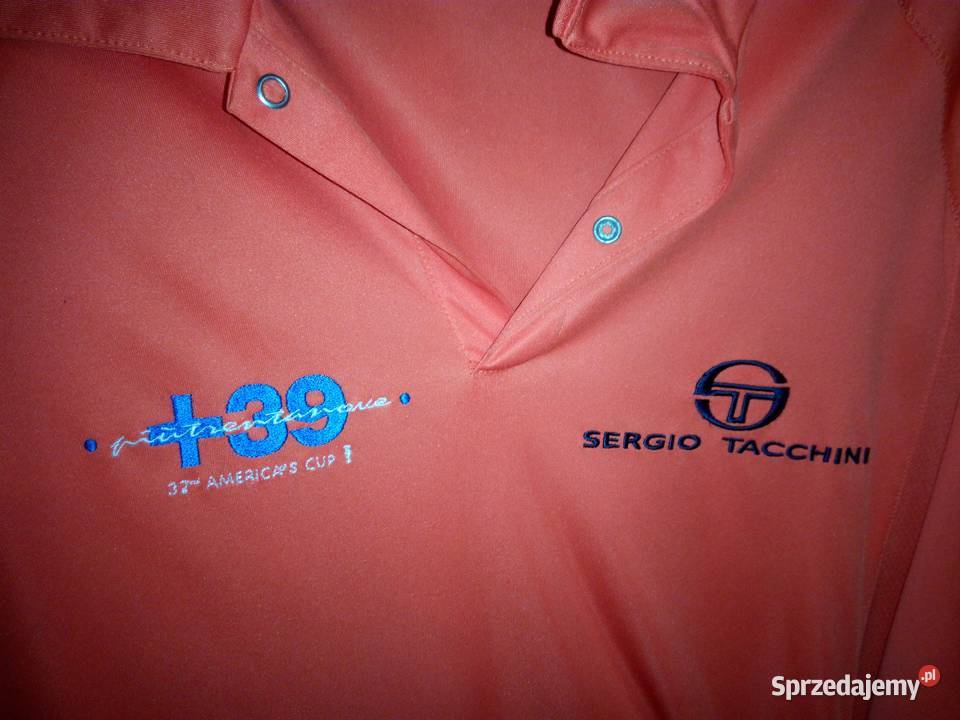 Sergio Tacchini t SHIRT koszulka yacht radio Odzież sportowa