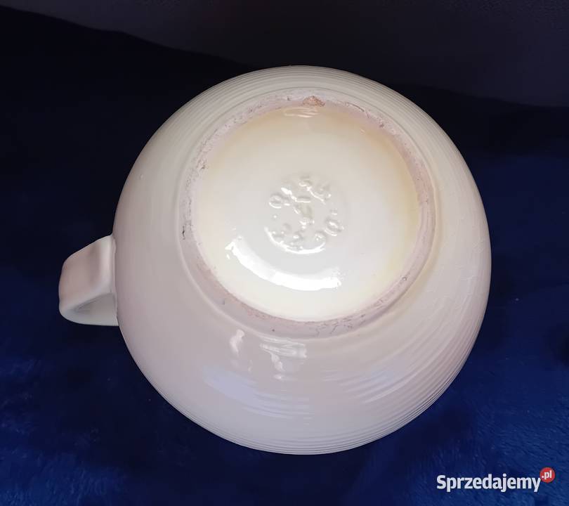 Ceramiczni dzbanek art deco sygnowany Niemcy Porcelana i szkło wielkopolskie Koźminek