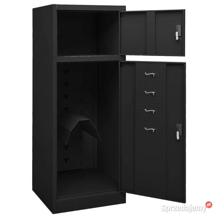 Szafka na siodło czarna 53x53x140 stalowa mazowieckie Warszawa