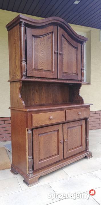 Kredens holenderski stylowy drewniany witryna mazowieckie Sulbiny