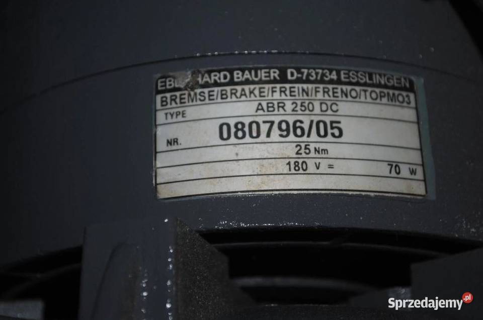 Silnik 22kw 930obrminHamulec BAUER Kargowa sprzedam