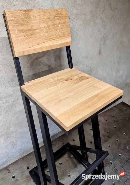 Hoker LOFT NA WYMIAR barowy DĄB 75 stal Bartoszyce