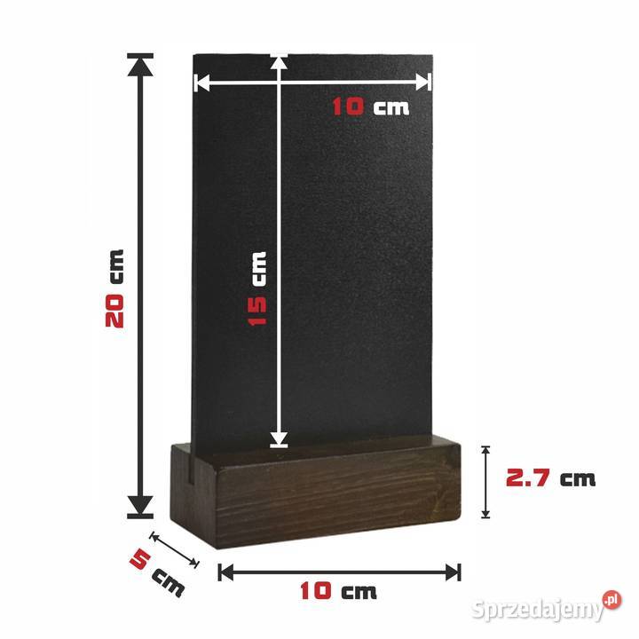 TABLICZKA KREDOWA STOJĄCA drewniana podstawka Krosno