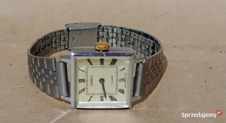 Zegarek Damski Czajka 17 JEWELS kwadratowa Opole sprzedam