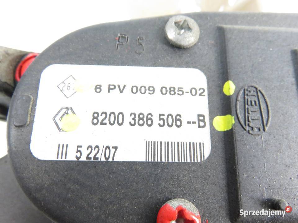 POTENCJOMETR GAZU DACIA LOGAN 15 dCi 8200386506B