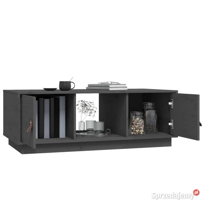 Stolik kawowy szary 100x50x35 lite drewno Warszawa sprzedam