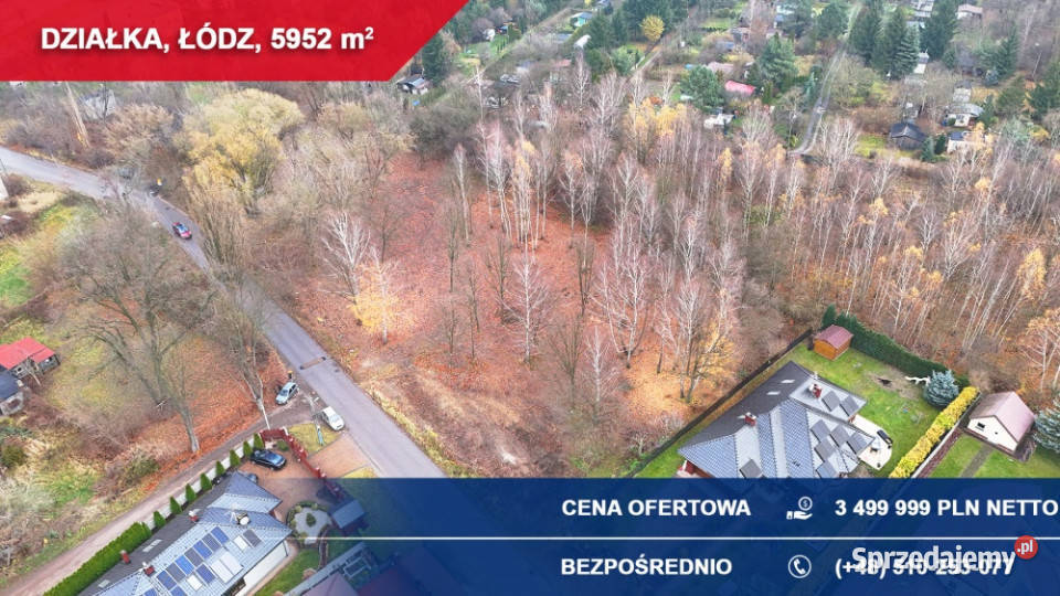 Działka inwestycyjna pod segmenty bliźniaki Łódź