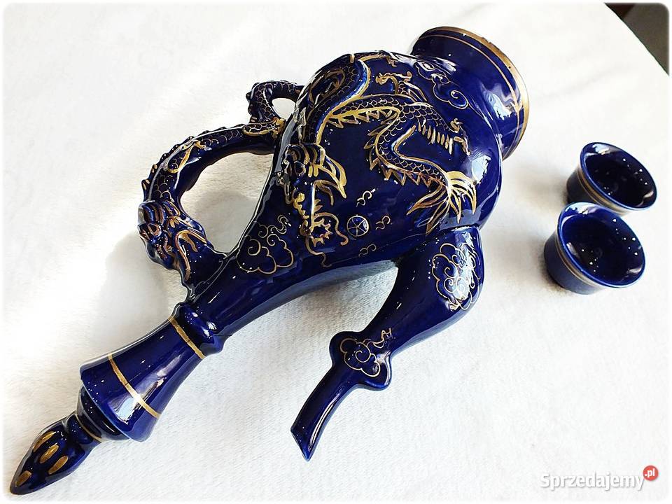 Orientalny Dzbanek Karafka porcelana w stylu Żary