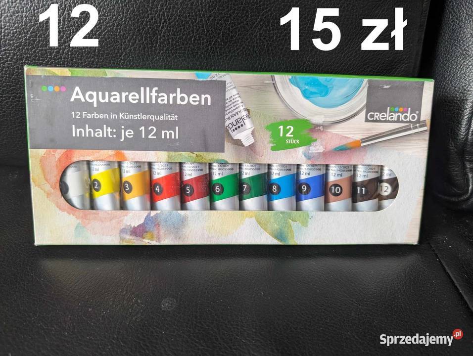Farby akwarelowe 12 sztuk Stare Koźle