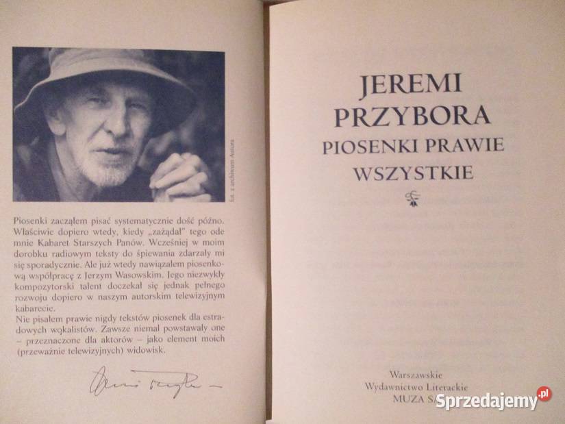 Piosenki prawie wszystkie Jeremi Przybora