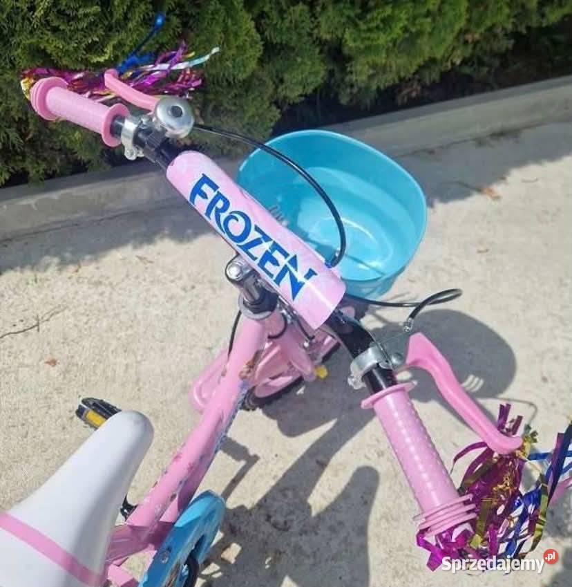 PROMOCJA 249 Rower 12 różowy Elza Froozen