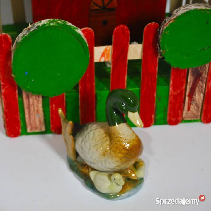 Porcelanowa kacza rodzinka Szczytno
