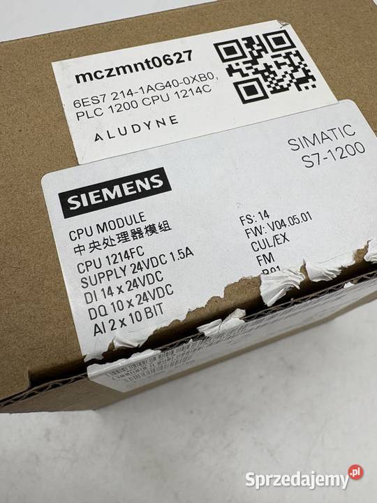 Siemens 6ES7 2141AF400XB0 CPU Warszawa sprzedam