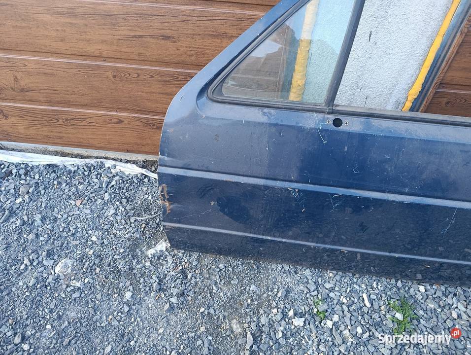 Drzwi lewy przód VW Golf 2 zielona żagiel Cieszyn