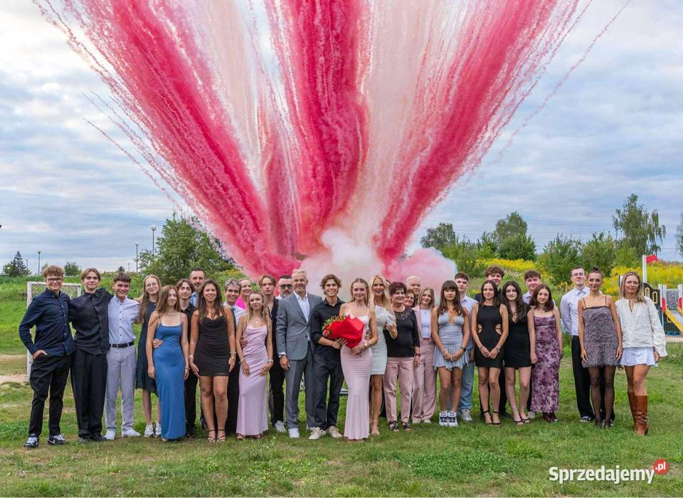 Kolorowe miny dymne ślub wesele atrakcje Gorzów Wielkopolski