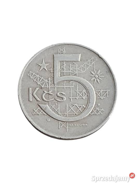 Stara moneta 5 koron Czechosłowacja 1978 unikat Cieszyn