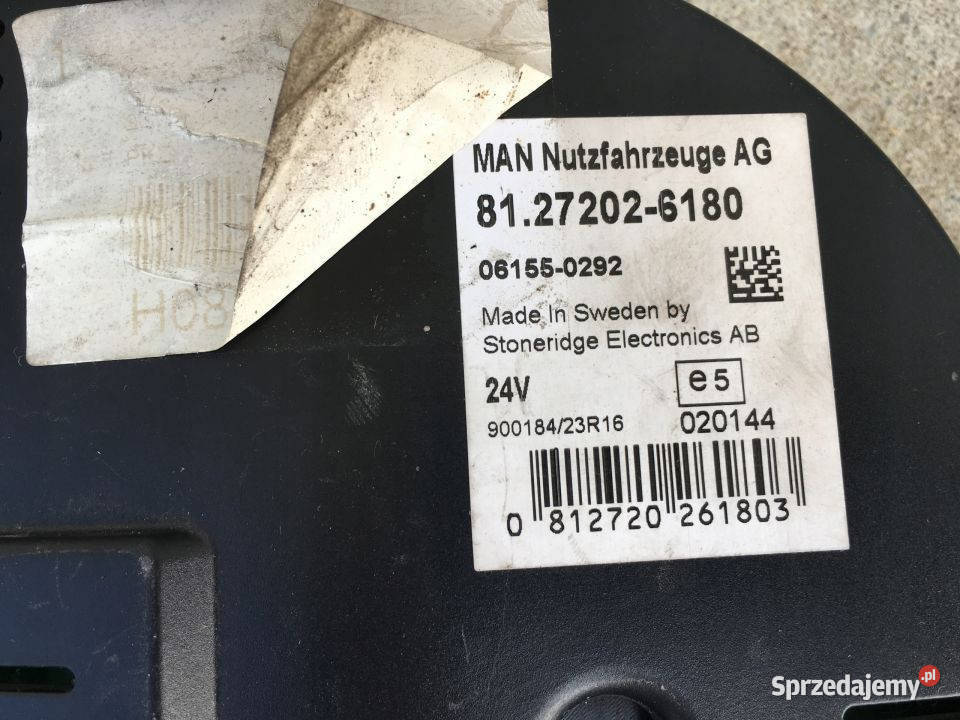 Zegar Licznik MAN TGA TGL TGM TGS 81272026180 Maszewo