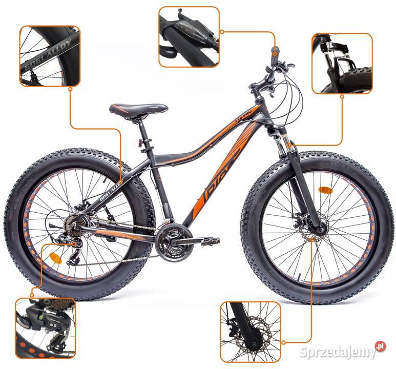 Rower Fatbike Terenowy Shimano Szerokie Opony 26 Gorlice
