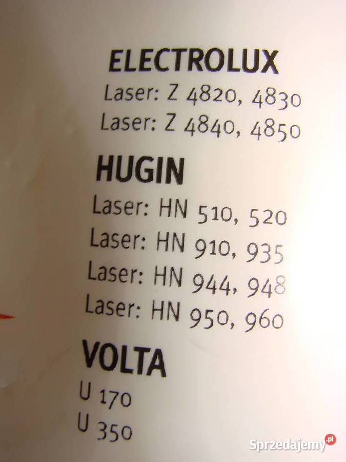 worki do odkurzacza Electrolux Z 4820 pomorskie Pruszcz Gdański