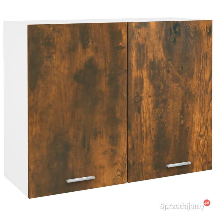 Szafka wisząca przydymiony dąb 80x31x60 WM815588 mazowieckie Warszawa