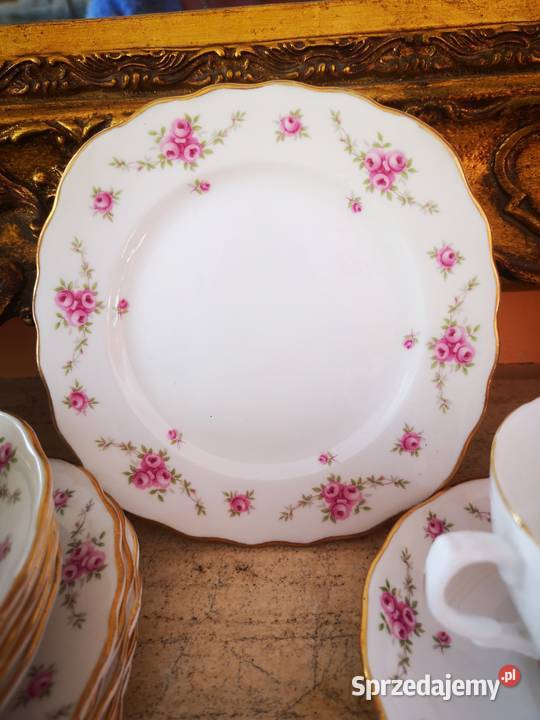 Filiżanka z talerzykiem deserowym Royal Osborne Gdańsk sprzedam