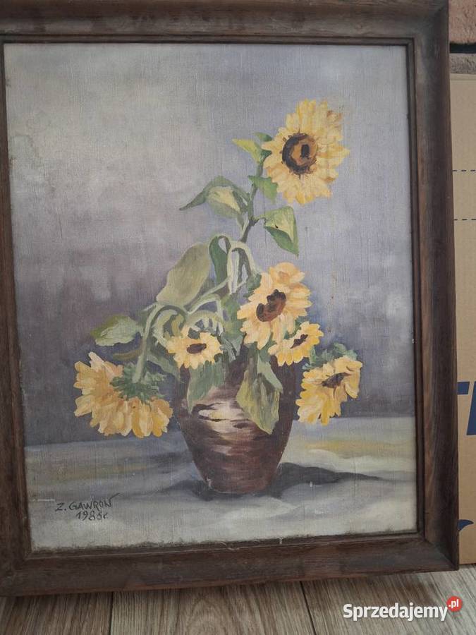 Ładny obraz Słoneczniki Żory sprzedam