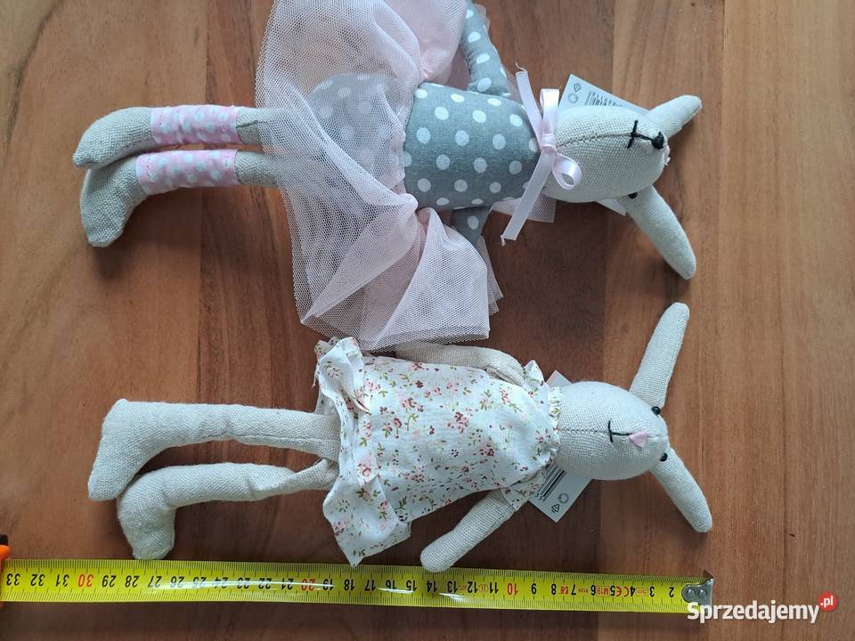 2x Zając wielkanocny Królik materialowy Jumi mazowieckie Warszawa sprzedam