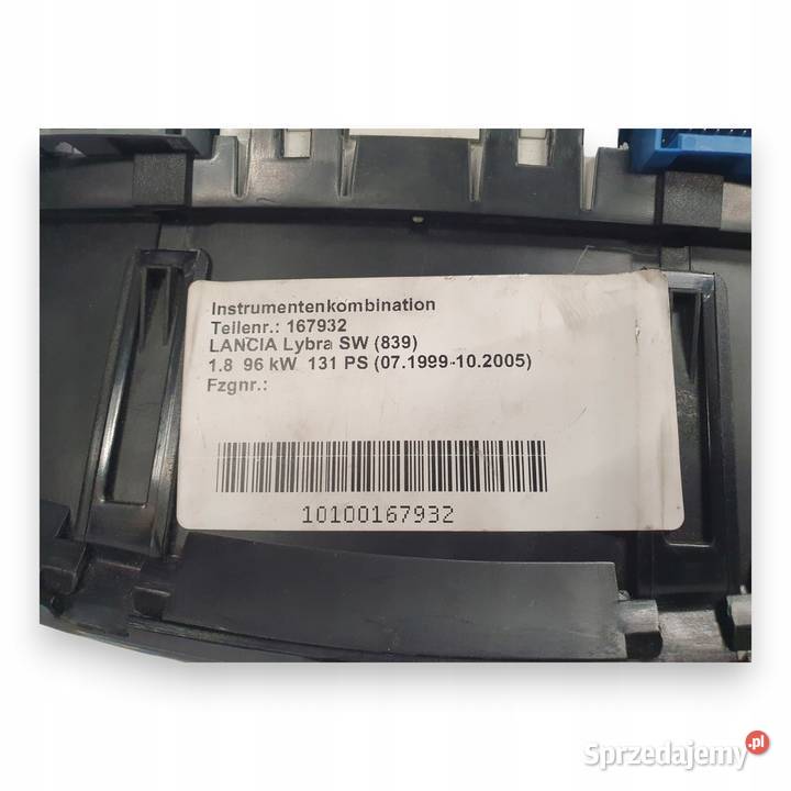 LICZNIK ZEGARY 46800838 Lancia Lybra 18 16V osobowe lubelskie Chełm
