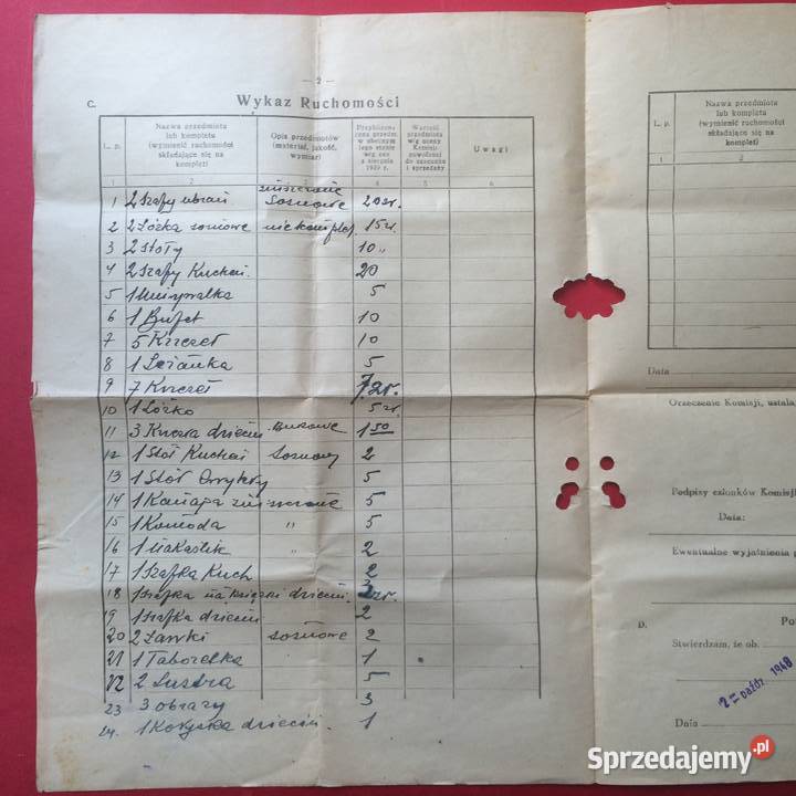 1344 Formularz Spisowy Gładki zachodniopomorskie