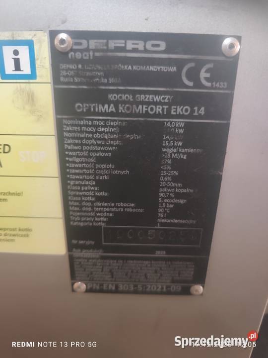 Piec Defro 14 kw podkarpackie Dębica sprzedam