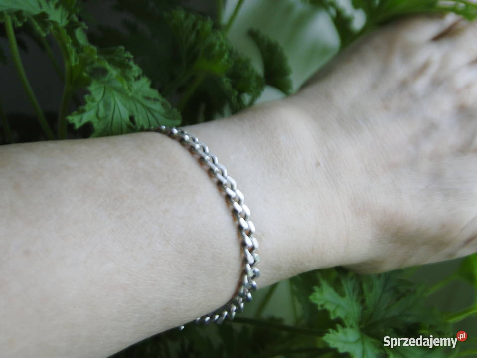 Stara solidna bransoletka srebro 925 srebro Bransoletki Warszawa